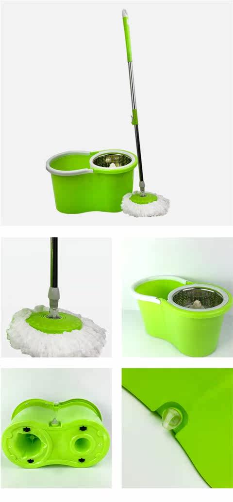 Щетка для мытья посуды 三代八字好神拖家用免手洗懒人地拖手压旋转拖把拖布桶地板清洁 Other