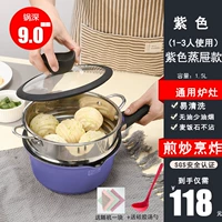 Фиолетовый общий парный ящик сгущенной горшок 304 из нержавеющей стали