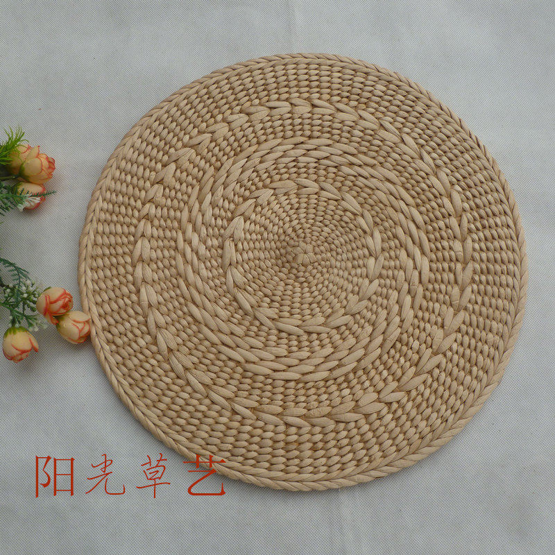 Grass cushions thin bushel floating window tatami Baie Buddha cushion Zen meditation for sitting yoga mat handmade full straw Pu cushion kneeling cushion