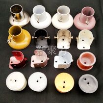 Roman rod flange seat stainless steel tube shower curtain curtain rod side mounting seat 2-end wall mounting bracket with factory direct sales