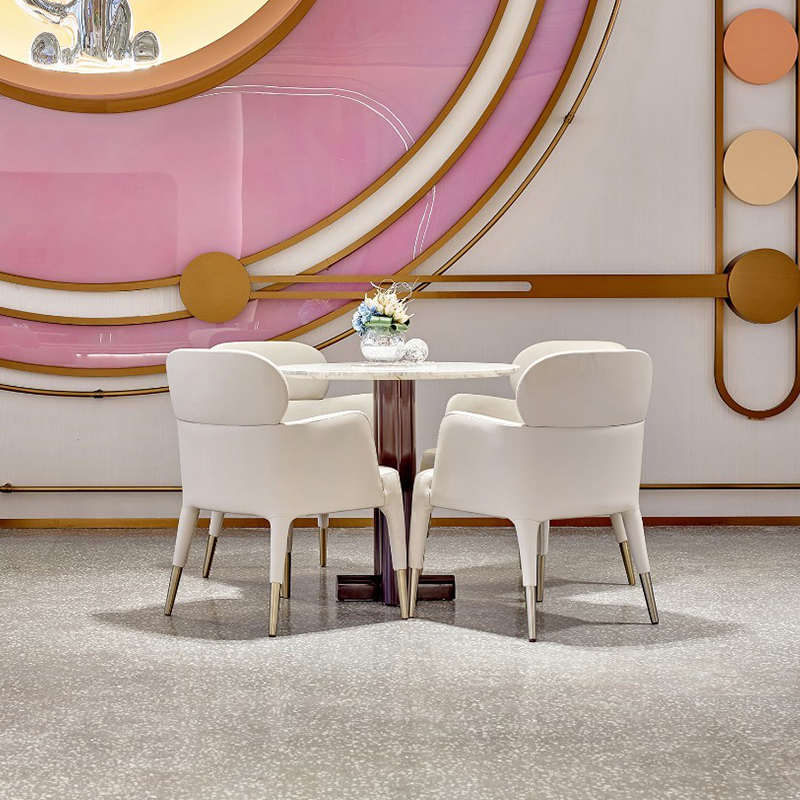 Modern light luxury and convenience Table and chairperson Sofa Sample HouseExhibition Center Customized Furniture Card Club