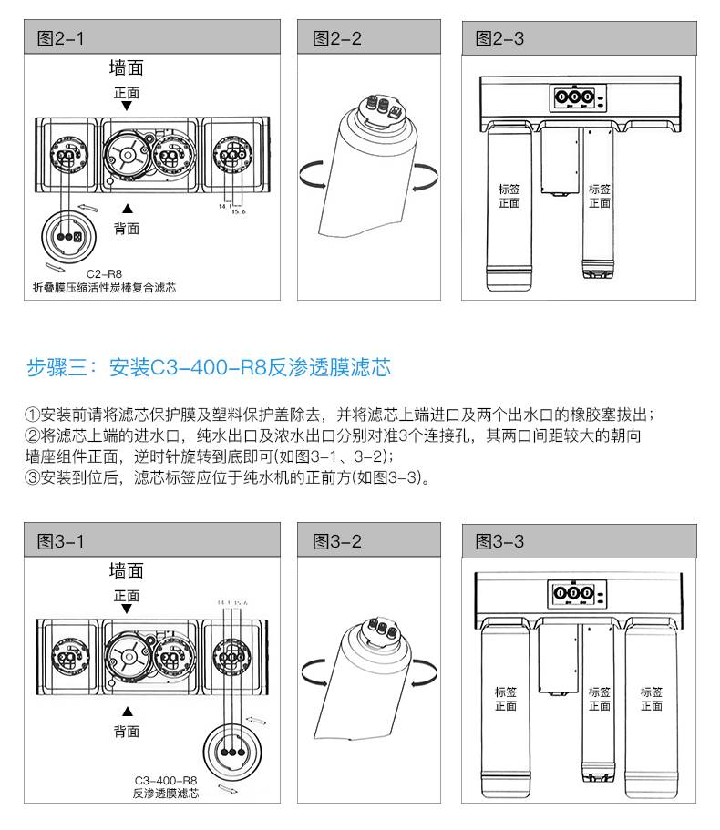 3M C1-R8纯水机滤芯