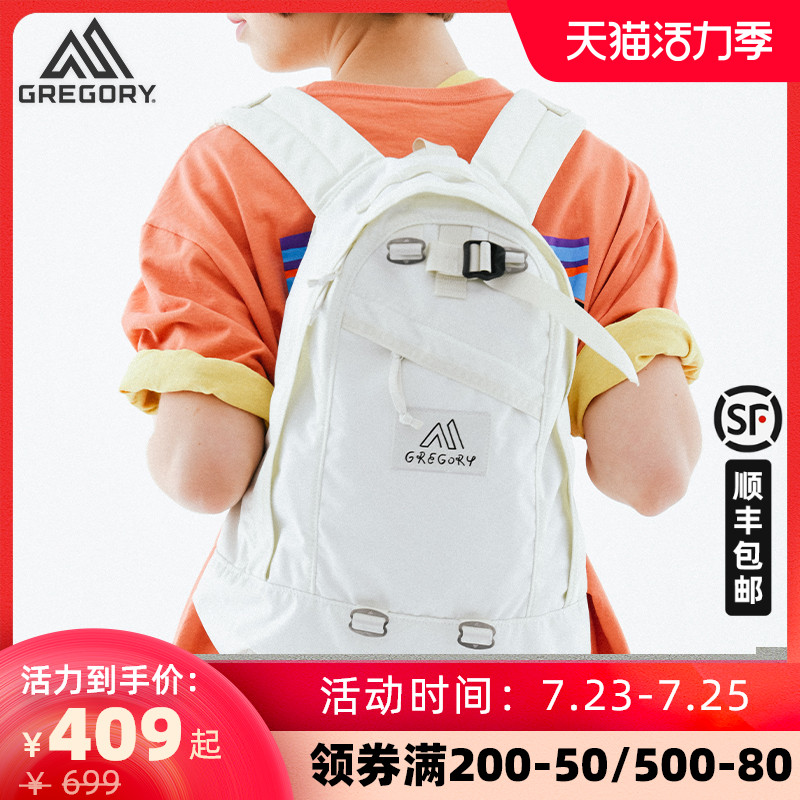 GREGORY X YU NAGABA YU NAGABA FINE DAY WHITE HAND-PAINTED DOODLE BACKPACK