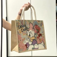 Большая горизонтальная версия с магнитной пряжкой [Golden Daisy], улучшенная хлопковая сумка.