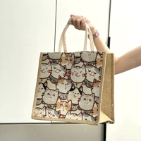 Большая горизонтальная версия [Мой сосед Тоторо] с магнитной пряжкой, улучшенная хлопковая сумка.