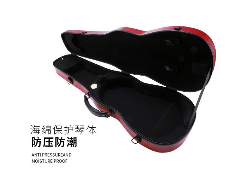 Nhạc cụ phụ kiện 3/4 1/2 thùng đàn violin 4/4 đàn piano cầm tay chống ẩm composite sợi carbon hộp trở lại vai - Phụ kiện nhạc cụ dây đeo guitar