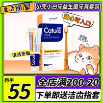 Small Shell White Teeth Probiotic Pet Toothpaste Cat and Dog Toothbrush Set Calculus Oral Cleaning Supplies