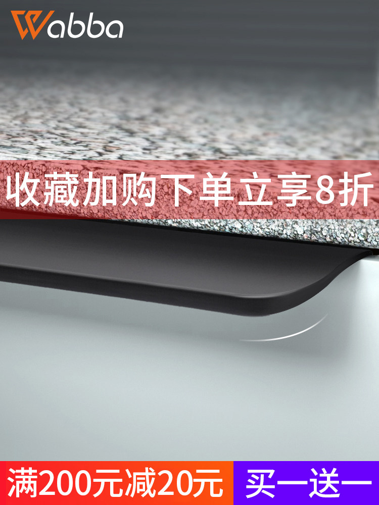 Light luxury invisible handle free punch embedded modern simple wardrobe door Black door handle Long drawer overall cabinet