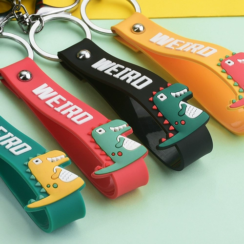 Мультяшный креативный брендовый брелок, динозавр для ключей, сумка для влюбленных подходит для мужчин и женщин, украшение на сумку