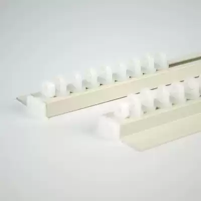 Ultra-thin curtain track Ultra-quiet black inner opening window bay window Invisible slide Straight rail Curved rail Slide Monorail top installation