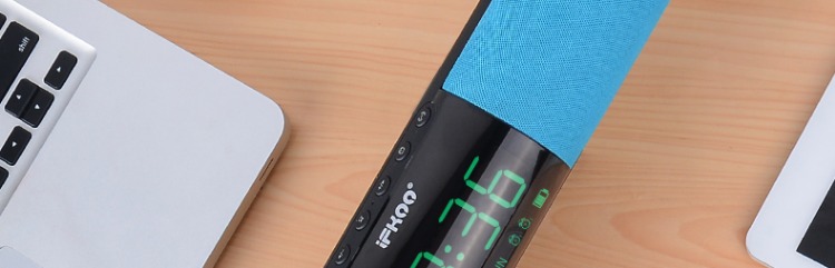 Ifkoo / Ikuol F1 điều khiển từ xa không dây Loa Bluetooth âm lượng lớn xe hơi thừa loa siêu trầm điện thoại báo thức đồng hồ âm thanh nổi mini máy tính để bàn thông minh máy tính phòng khách nhà chơi súng nhỏ thép - Trình phát TV thông minh máy chiếu 4k