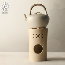 Nine-earth-day-style cooking teapot clay charcoal stove Home cooking tea Boiling Tea Burning Water Pot tea Small fire stove Zen Yigong tea furniture