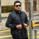Áo khoác nam size rộng, giản dị cộng với phân bón để tăng áo sơ mi nam chất béo mùa thu
