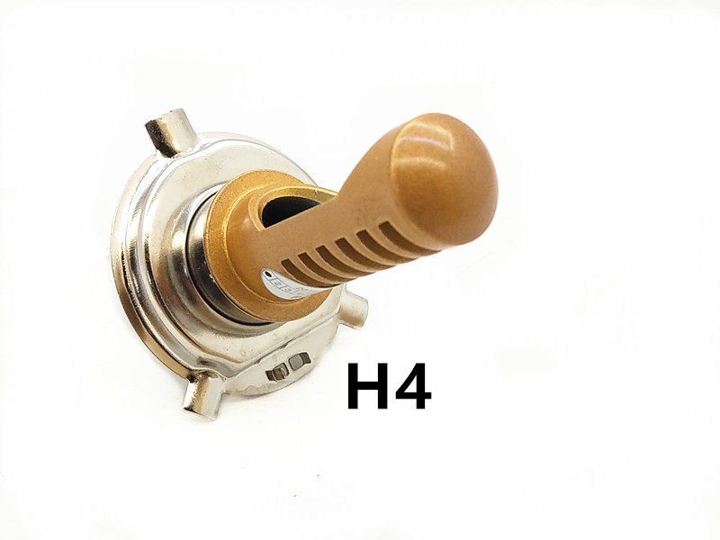Bàn đạp pin xe máy 12V ba bánh LED đèn pha đơn / vuốt đôi / tấm tam giác / bóng đèn phanh H4 - Đèn xe máy pha đèn xe dream