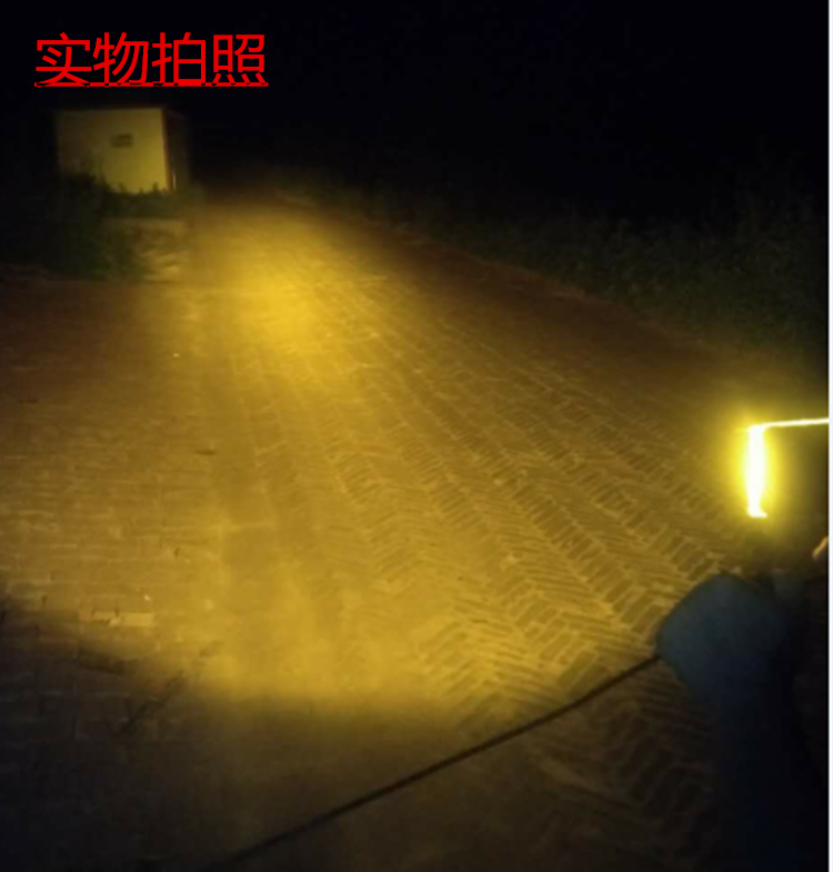 Đèn điện màu vàng ánh sáng bên ngoài đèn pha xe máy Bóng đèn LED pin pin đèn pha xe đạp điện 12V-80 phổ quát đèn led xe máy giá