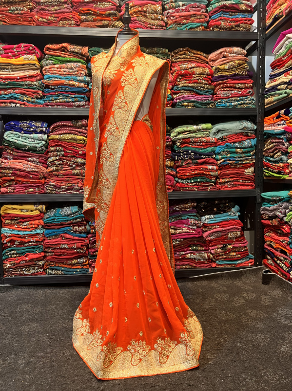 Brand New Embroidered Sarees from India and Nepal, 6m Large Sarees
