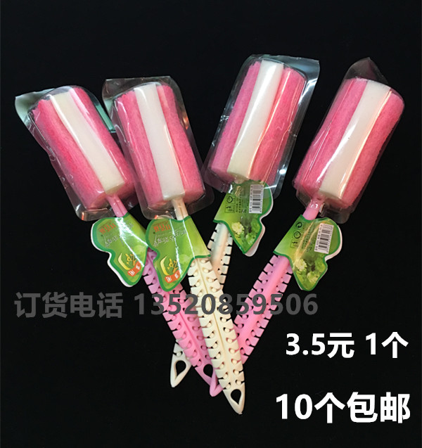 10 10 thousands of Thickened Sponge Baggy Buds Cups Brushed Long Handle Bottle Glass Water Glass Brush 100 Clean Brush