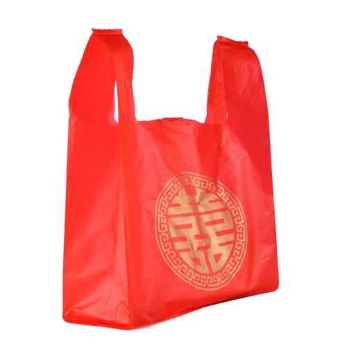 Красный жилет, маленькая льняная сумка, упаковка, увеличенная толщина, подарок на день рождения