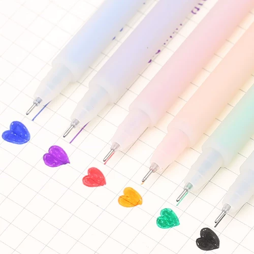 ПолемОпознанные студенты водорастворимые и простые в использовании зеленый нейтральный акварельный ручка 0,5 м для девушек канцелярские товары написание красиво и супер