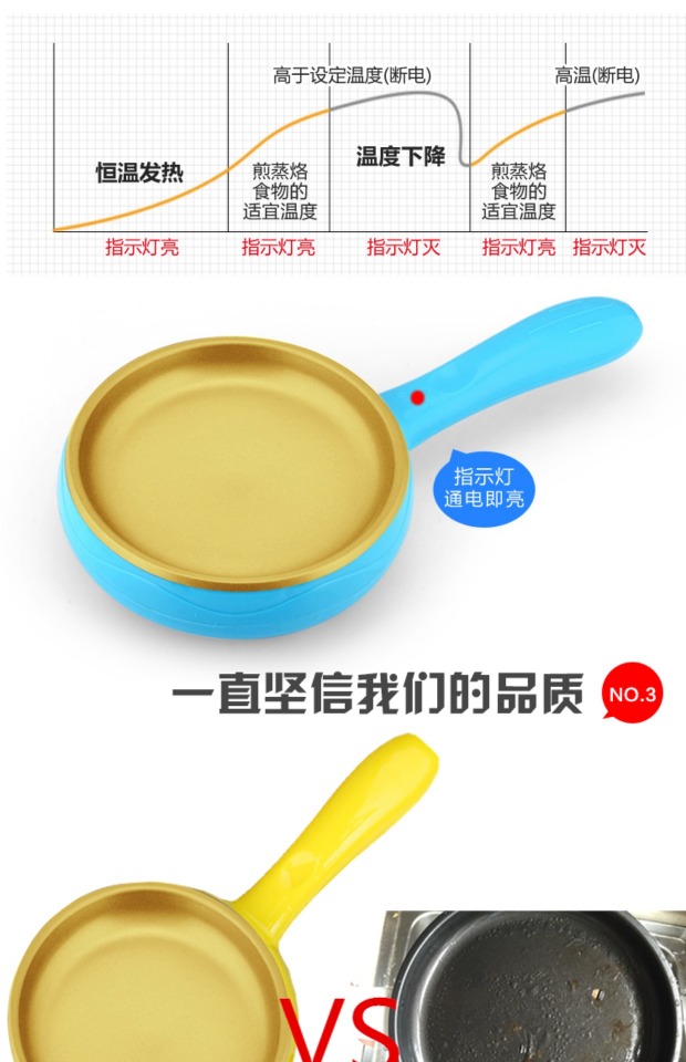 Nồi hấp trứng gia dụng tự động tắt đôi máy ăn sáng ký túc xá điện nhỏ đa chức năng chảo rán mini ca nấu mì đa năng happy call