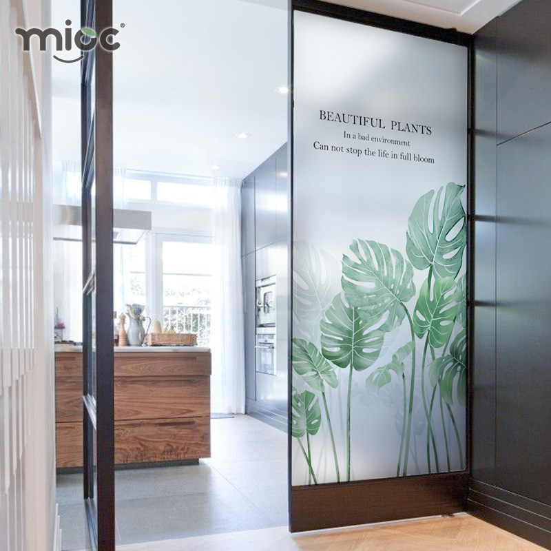 Nordic Window Glass Stickers Light Transmission Opaque Makeup Room Windows Anti-Peep Toilet Bathroom Window Sticker Shading Film