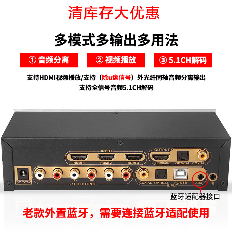 Купить Декодер Желательно Вито 5. 1dts-канальный аудио декодер HDMI ...