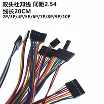DuPont line double head female head line length 20CM pitch 2 54 2P 3P 4P 5P 6P 6P 6P 8P 8P 9P 10P