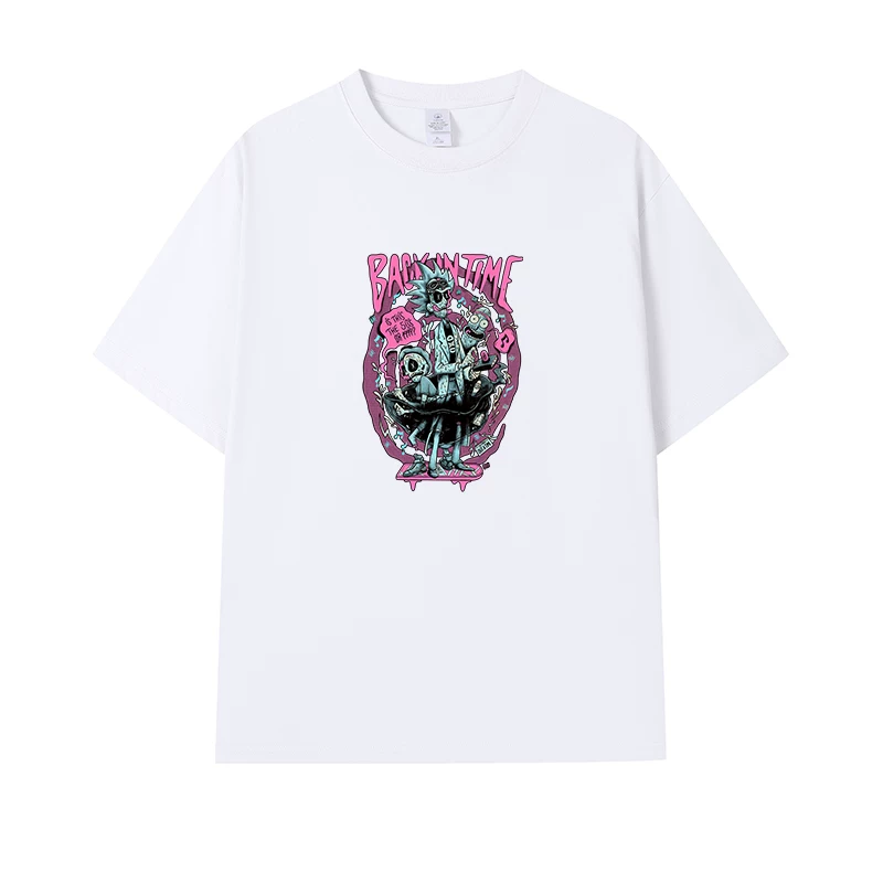 Фанатская футболка Desperate Poisoner Co -name Rick and Morty T -shirt Rick and Morty Мужчины и Женщины Аниме Студентская пара одежда