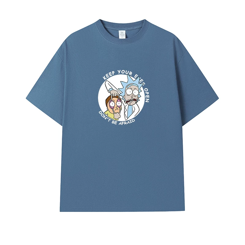 Фанатская футболка Desperate Poisoner Co -name Rick and Morty T -shirt Rick and Morty Мужчины и Женщины Аниме Студентская пара одежда