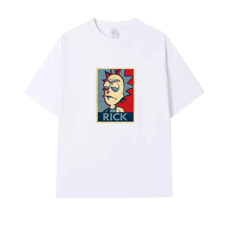 Фанатская футболка Desperate Poisoner Co -name Rick and Morty T -shirt Rick and Morty Мужчины и Женщины Аниме Студентская пара одежда