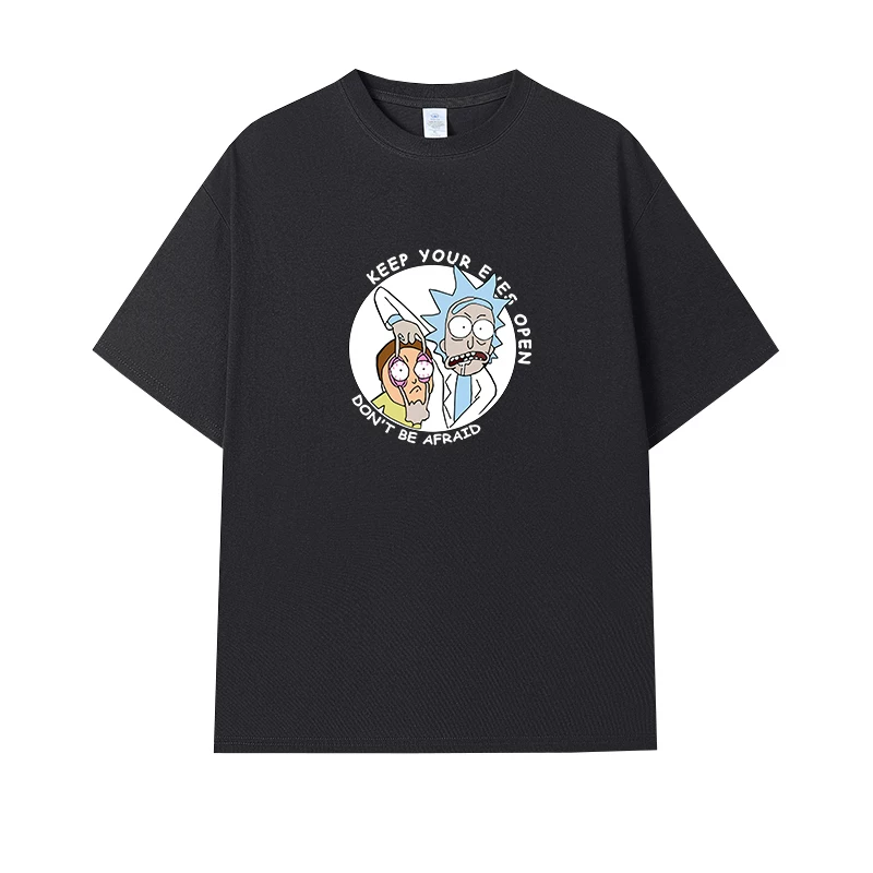 Фанатская футболка Desperate Poisoner Co -name Rick and Morty T -shirt Rick and Morty Мужчины и Женщины Аниме Студентская пара одежда