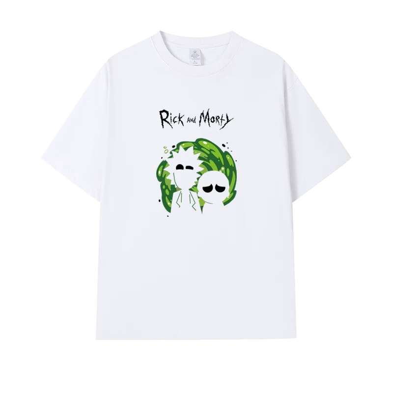 Фанатская футболка Desperate Poisoner Co -name Rick and Morty T -shirt Rick and Morty Мужчины и Женщины Аниме Студентская пара одежда
