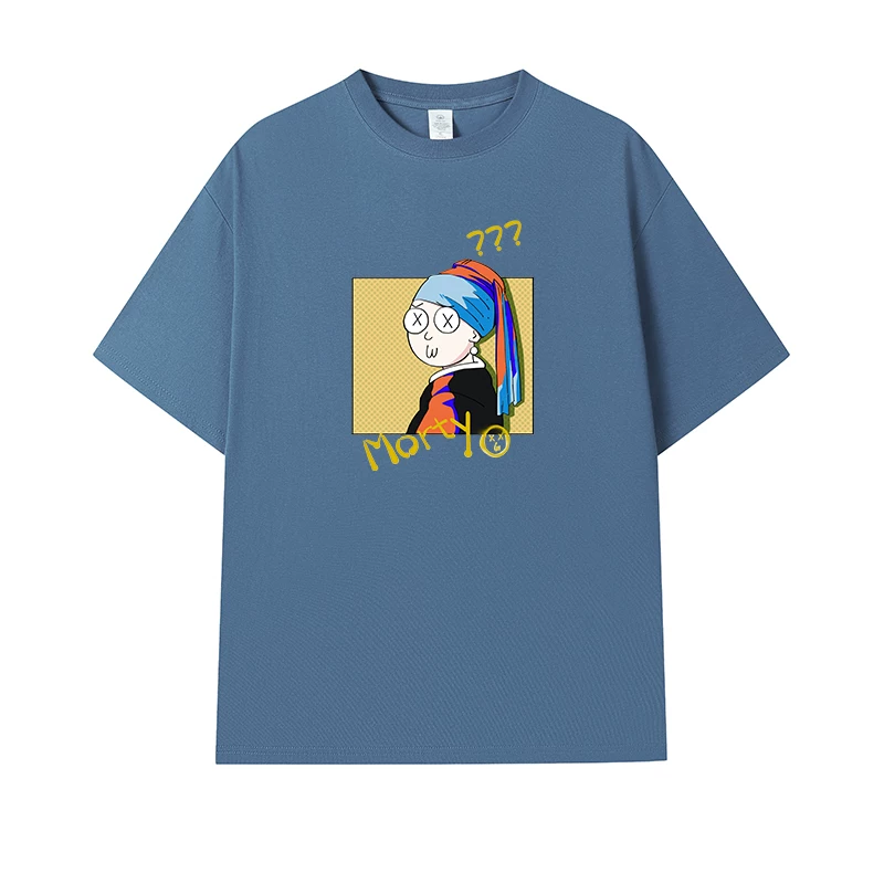 Фанатская футболка Desperate Poisoner Co -name Rick and Morty T -shirt Rick and Morty Мужчины и Женщины Аниме Студентская пара одежда