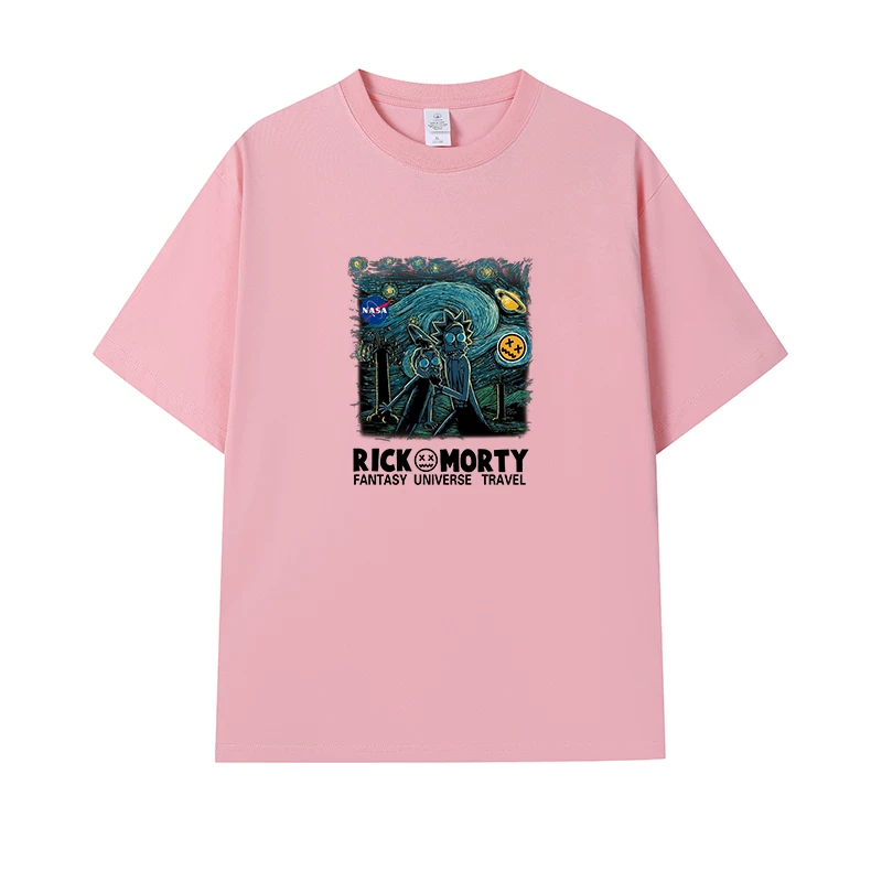Фанатская футболка Desperate Poisoner Co -name Rick and Morty T -shirt Rick and Morty Мужчины и Женщины Аниме Студентская пара одежда