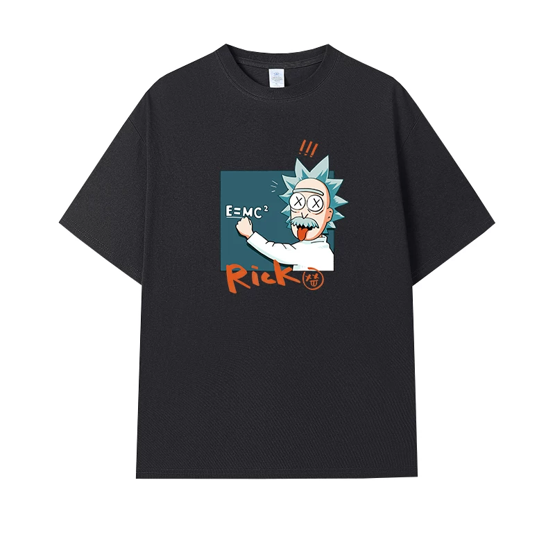Фанатская футболка Desperate Poisoner Co -name Rick and Morty T -shirt Rick and Morty Мужчины и Женщины Аниме Студентская пара одежда