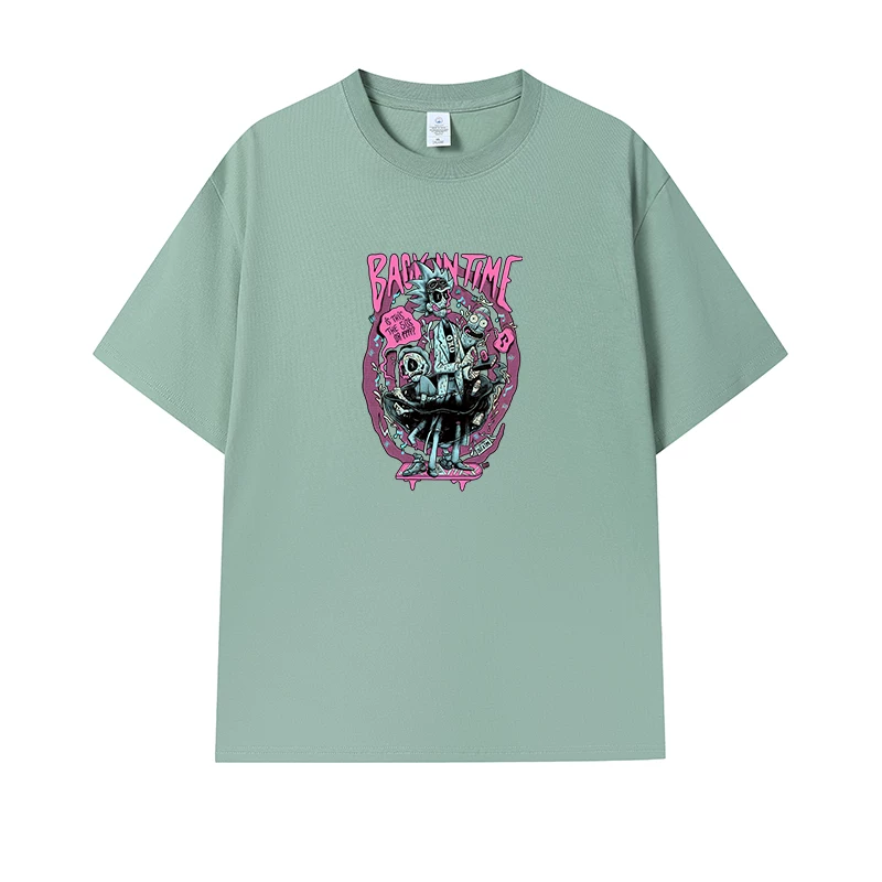 Фанатская футболка Desperate Poisoner Co -name Rick and Morty T -shirt Rick and Morty Мужчины и Женщины Аниме Студентская пара одежда