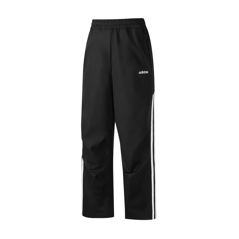 Adidas Adidas Sports Pants for Men and Women, Black Three-Stripe Loose Casual Wide-Leg Pants with Elastic Waist Adidas Adidas Sports Pants for Men and Women, Black Three-Stripe Loose Casual Wide-Leg Pants with Elastic Waist