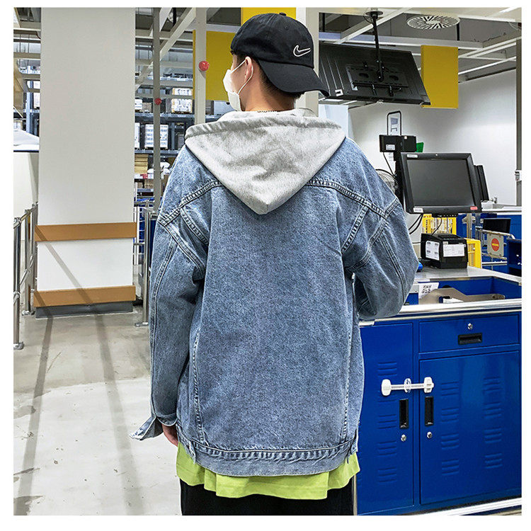 товар из китая 13岁男孩秋季潮流宽松外套12青少年14初中学生牛仔夹克15大童男装 No brand