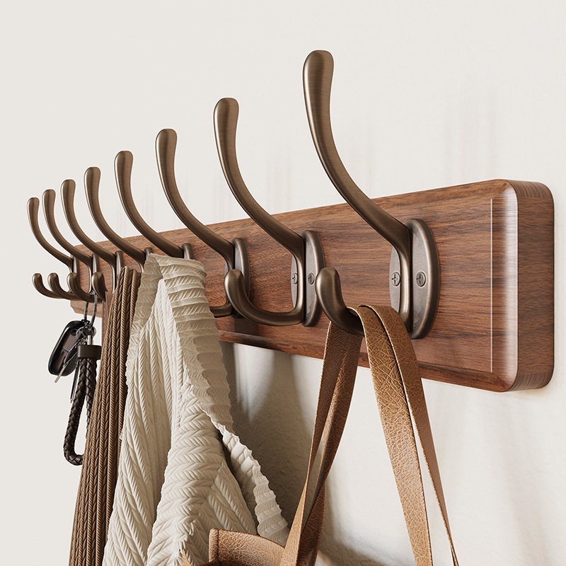 Wall-Mounted Clothes Rack, Wall Hook for Hanging Clothes, High-End Hook for Entryway Door, Drilled-In Hook for Hanging Clothes and Hats Behind the Door, Entryway Foyer Wall-Mounted Clothes Rack, Wall Hook for Hanging Clothes, High-End Hook for Entryway Door, Drilled-In Hook for Hanging Clothes and Hats Behind the Door, Entryway Foyer