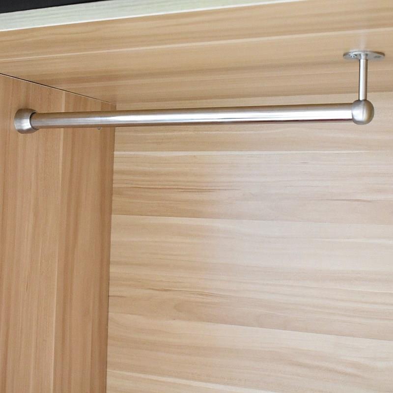 () Wardrobe Hung Clothes Rod stainless steel Clothes Type hanger 19 Tube Clothes Cloister Clotheshorse