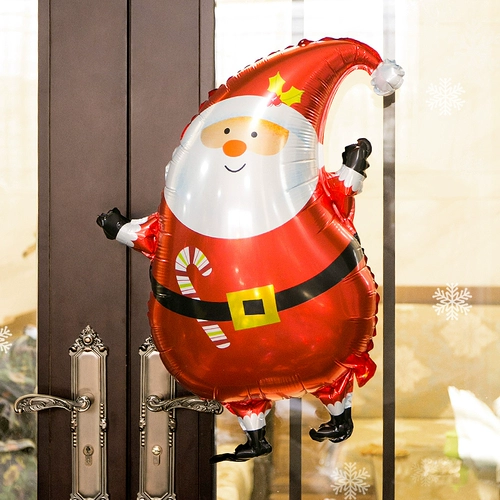 Рождественские тематические украшения из воздушных шаров из алюминиевой пленки Рождественская елка с воздушными шарами вечеринка в торговом центре магазин детский сад украшение сцены