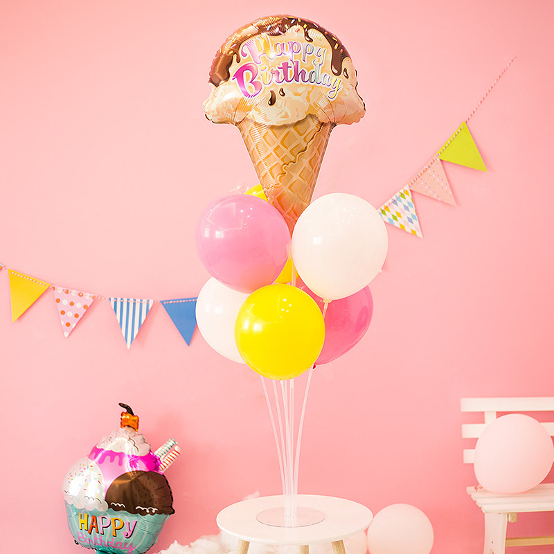 Children Cartoon Table Floating Balloon Post Baby Birthday Party Decorations the birthday Tabletop Pendulum item Props Scene Arrangement