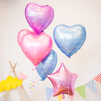 Net red ins confession love balloon Star Birthday Party layout romantic wedding room wedding marriage proposal decoration supplies