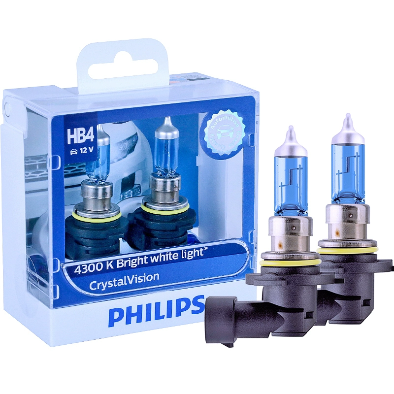 Philips 4300K ​​Mitsubishi Wingshen Outlander ASX Jin Hyun Pajero Bóng đèn pha halogen chiếu gần chùm sáng cao gương cầu lồi ô tô kính xe ô tô 