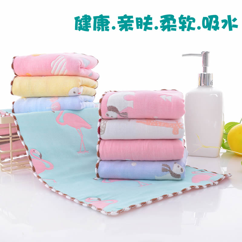6-layer gauze large towel pure cotton adult face towel household gift non-fluorescent soft absorbent cotton thickened