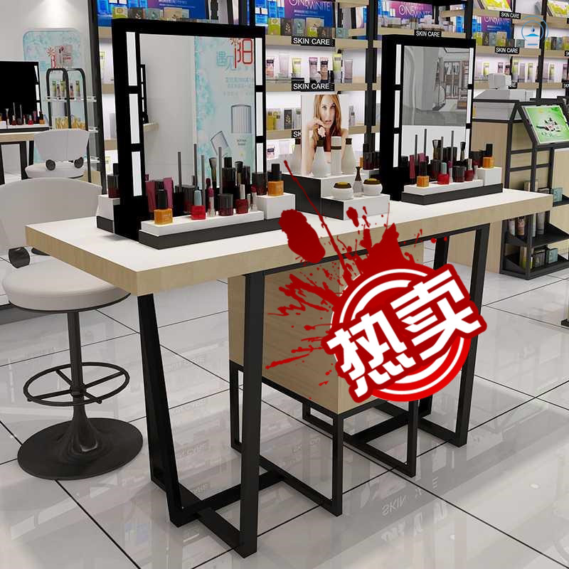 Cosmetics shelves display cosmetics shop in the middle of the cosmetic skin care cosmetic experience tablebeauty salon