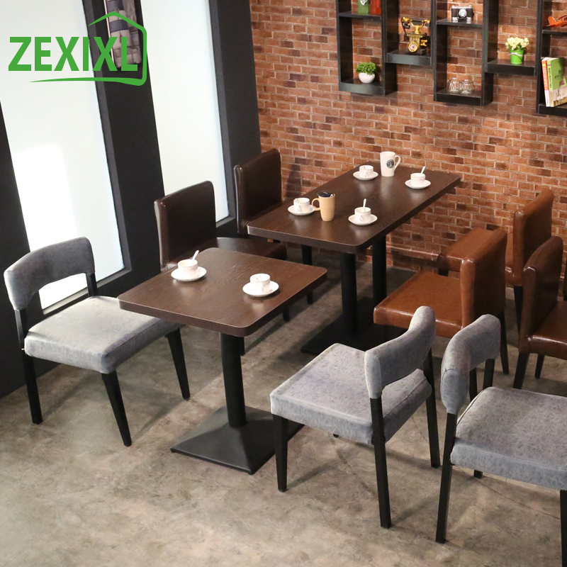 Купить Мебель для гостиниц Ресторан Zexi кафе столы и стулья сочетание ...