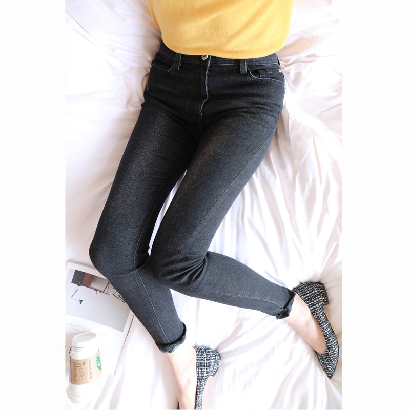 Jeans Woman high waist 2021 New spring and summer style Hepburn Smoke Smoke Pipe Pants Slim Fit Slim Fit Slim Fit Slim Fit Pants