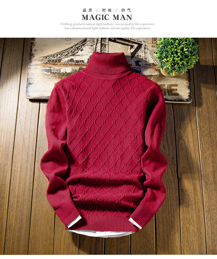 Thanh thiếu niên Áo len cổ lọ dày 13 Chàng trai lớn 14 Học sinh trung học cơ sở 15 Áo len 16 tuổi shop áo hoodie nam