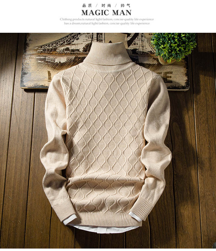 Thanh thiếu niên Áo len cổ lọ dày 13 Chàng trai lớn 14 Học sinh trung học cơ sở 15 Áo len 16 tuổi shop áo hoodie nam